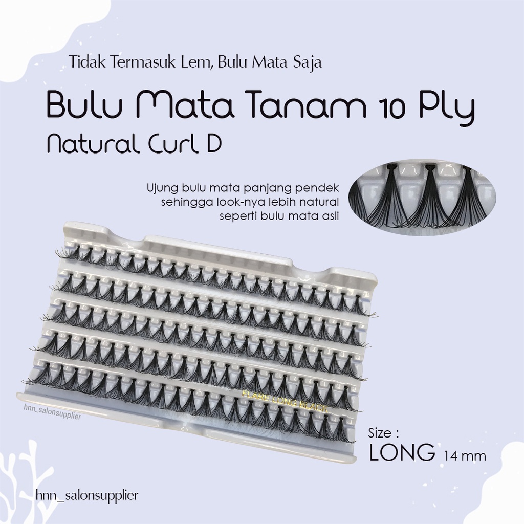 Bulu Mata Tanam Flare 10ply Natural Eyelash Extension