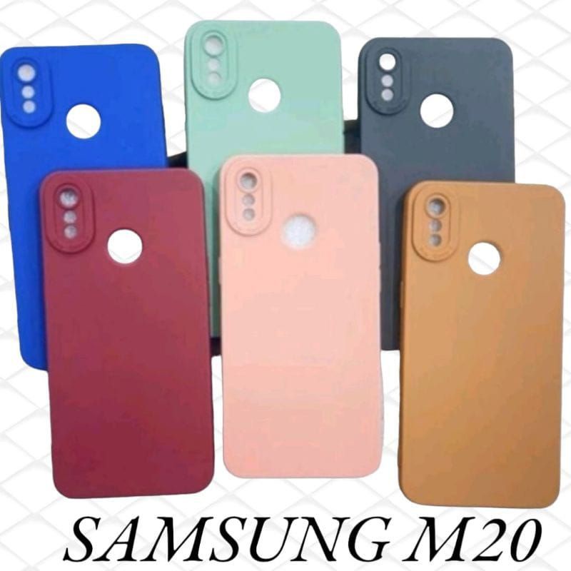 SOFTCASE MACARON PROCAMERA SAMSUNG M20 CASE PELINDUNG CAMERA