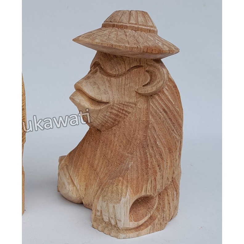 Patung Kayu monyet kera Kerajinan handmade Bali