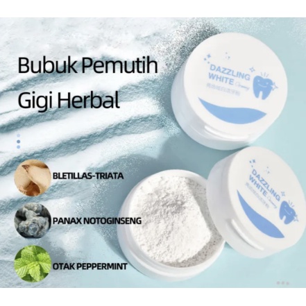 【COD】Teeth Whitening Powder - Mencerahkan&amp; Membersihkan Gigi, Perawatan Mulut