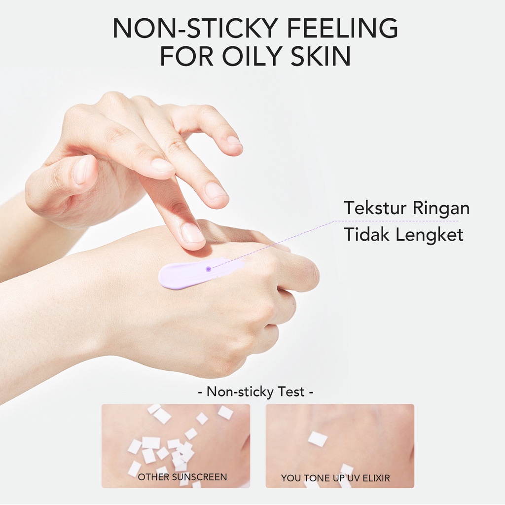 YOU Sunbrella Tone Up UV Elixir Sunscreen SPF50+ PA++++ | Tabir Surya Mencerahkan dan Menghidrasi