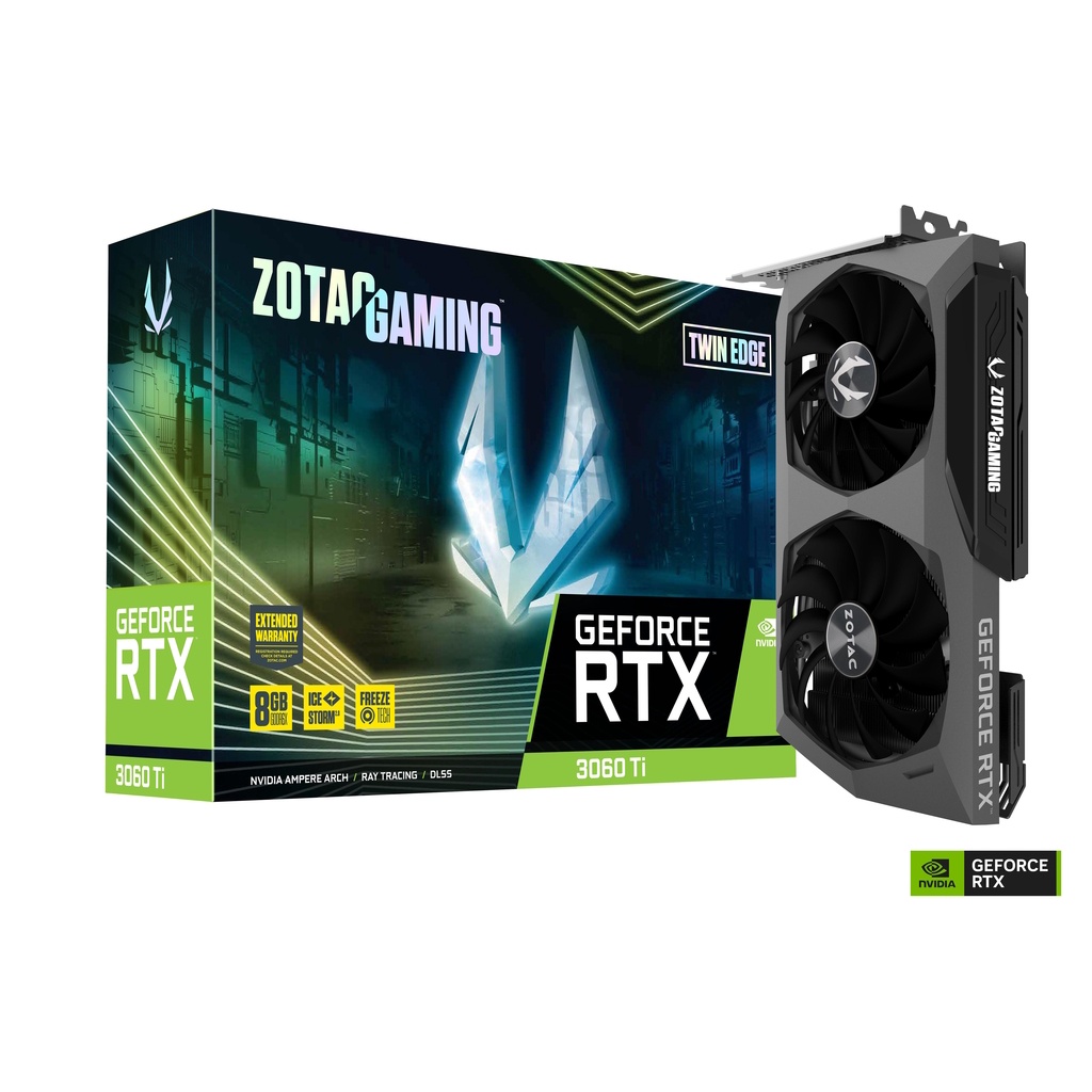 ZOTAC GeForce RTX 3060 Ti Twin Edge 8GB GDDR6X - Ampere VGA RTX3060Ti DDR6X