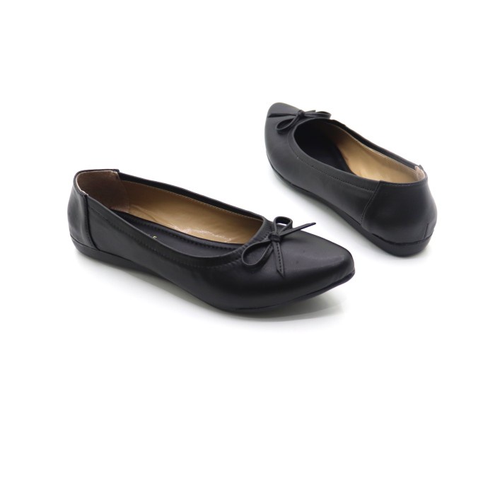 Flatshoes Sepatu Wanita Flat Shoes MOTHER STORE/Yorine - Hitam, 37(L3R5) Sepatu Flatshoes Wanita Pre
