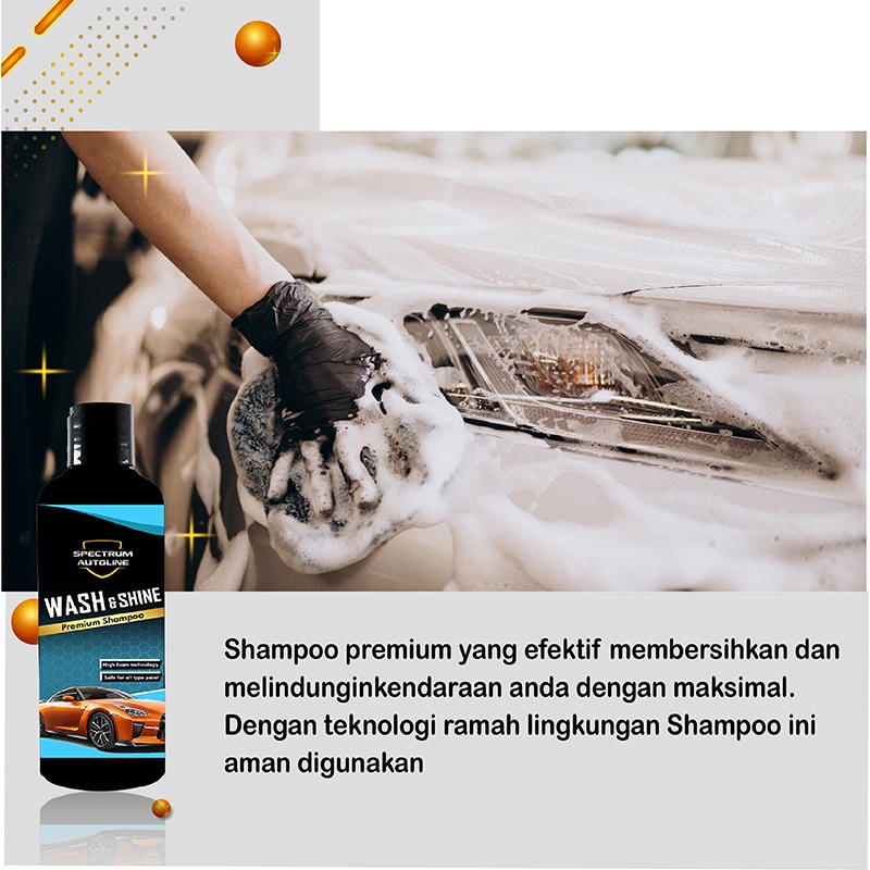 [ SPECTRUM ] PREMIUM WASH &amp; WAX SHAMPOO MOBIL MOTOR