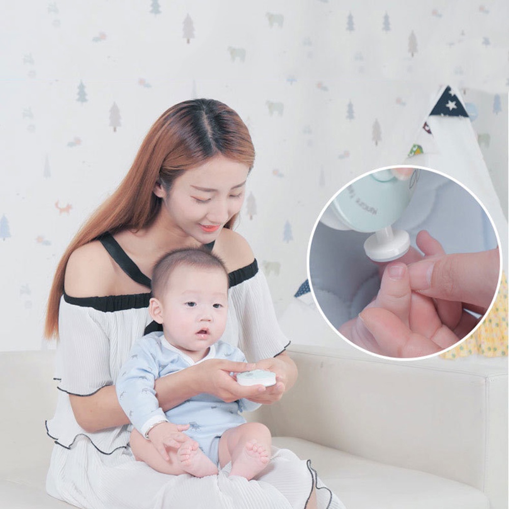 6Pcs Baby Nail Set Nail Trimmer Electric Gunting Kuku BayI Manicure Set Bayi Kaki dan Tangan 6 in 1 Pemotong Kuku Bayi dan Dewasa Perlengkapan Baby Care Elektrik Grinding pedicure manicure Alat Kikir Kuku