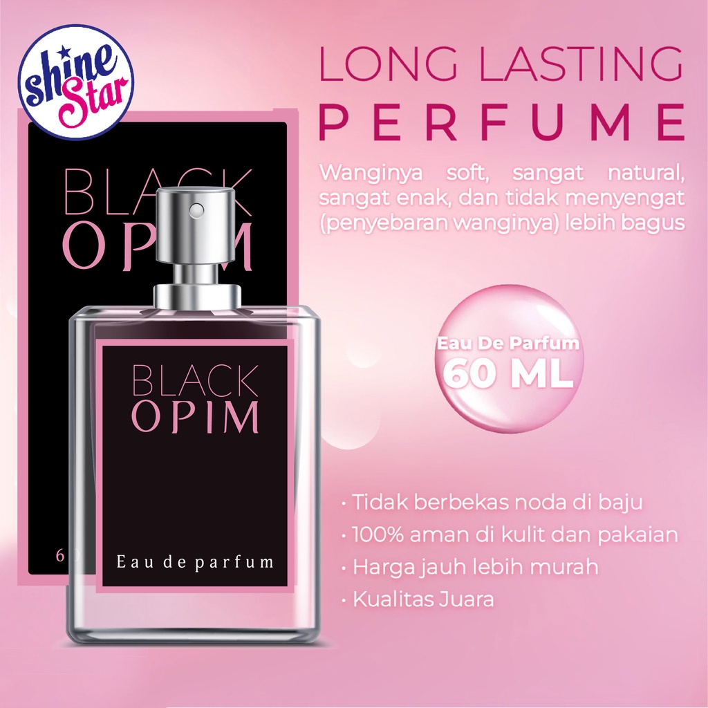SHINE STAR - PARFUM THAILAND 60ML BLACK OPIUM / PARFUM UNISEX TAHAN LAMA (COD)