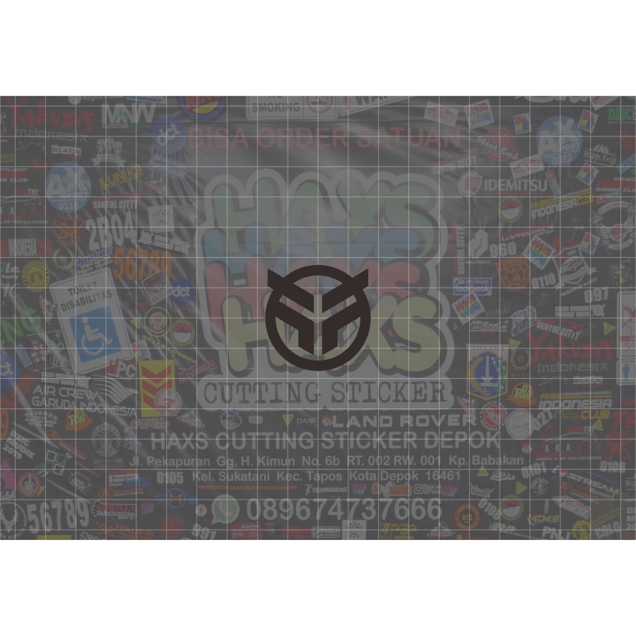 Cutting Sticker Logo Federal Sepeda Ukuran 3,5 cm