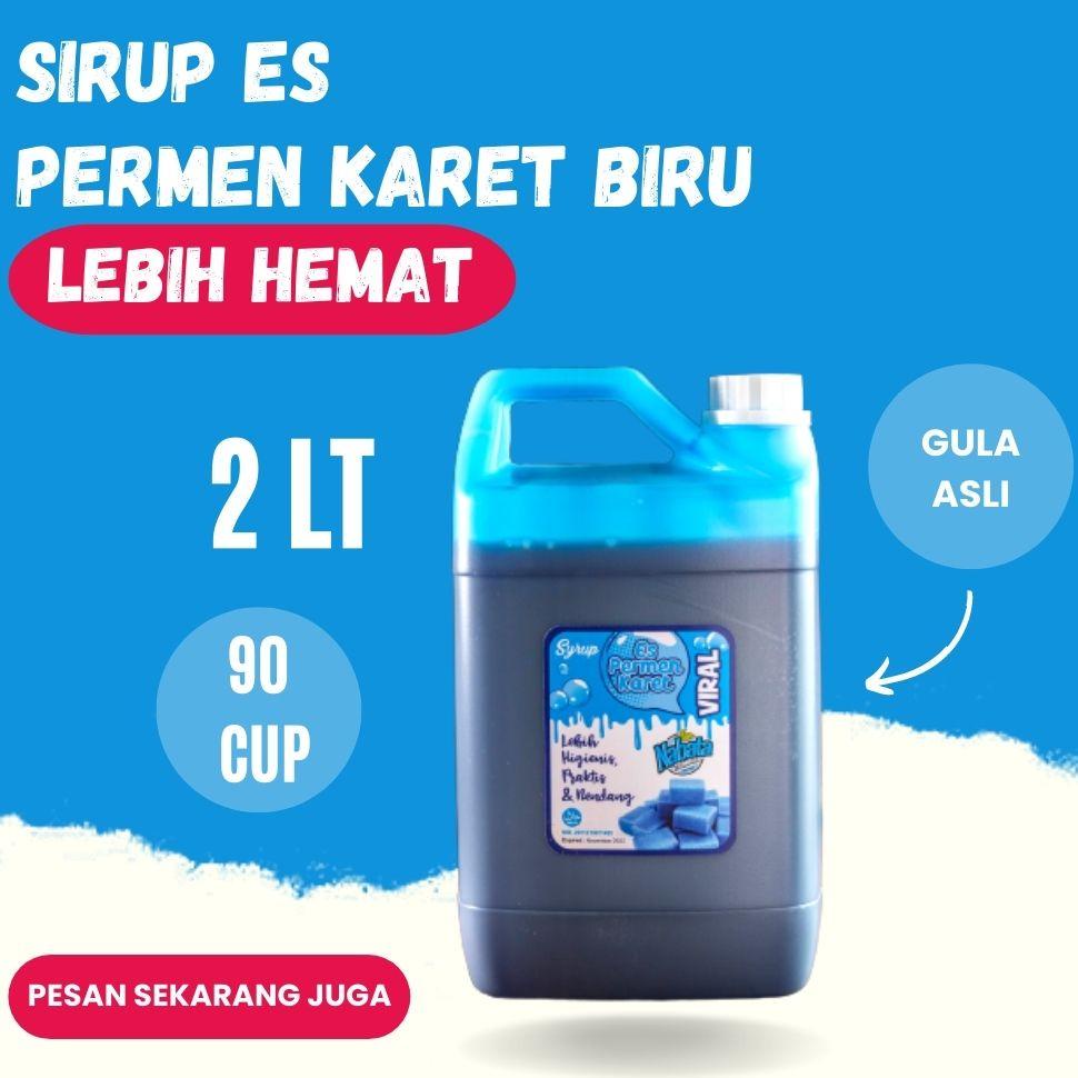 

Laris Sirup Permen Karet Biru 2 liter Nabata JAW