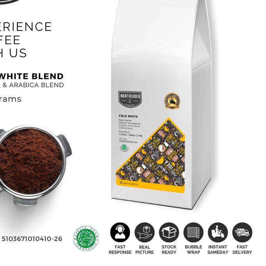 

✪ BIJI KOPI SUSU COLD WHITE BLEND - 1KG NORTHSIDER COFFEE ✹