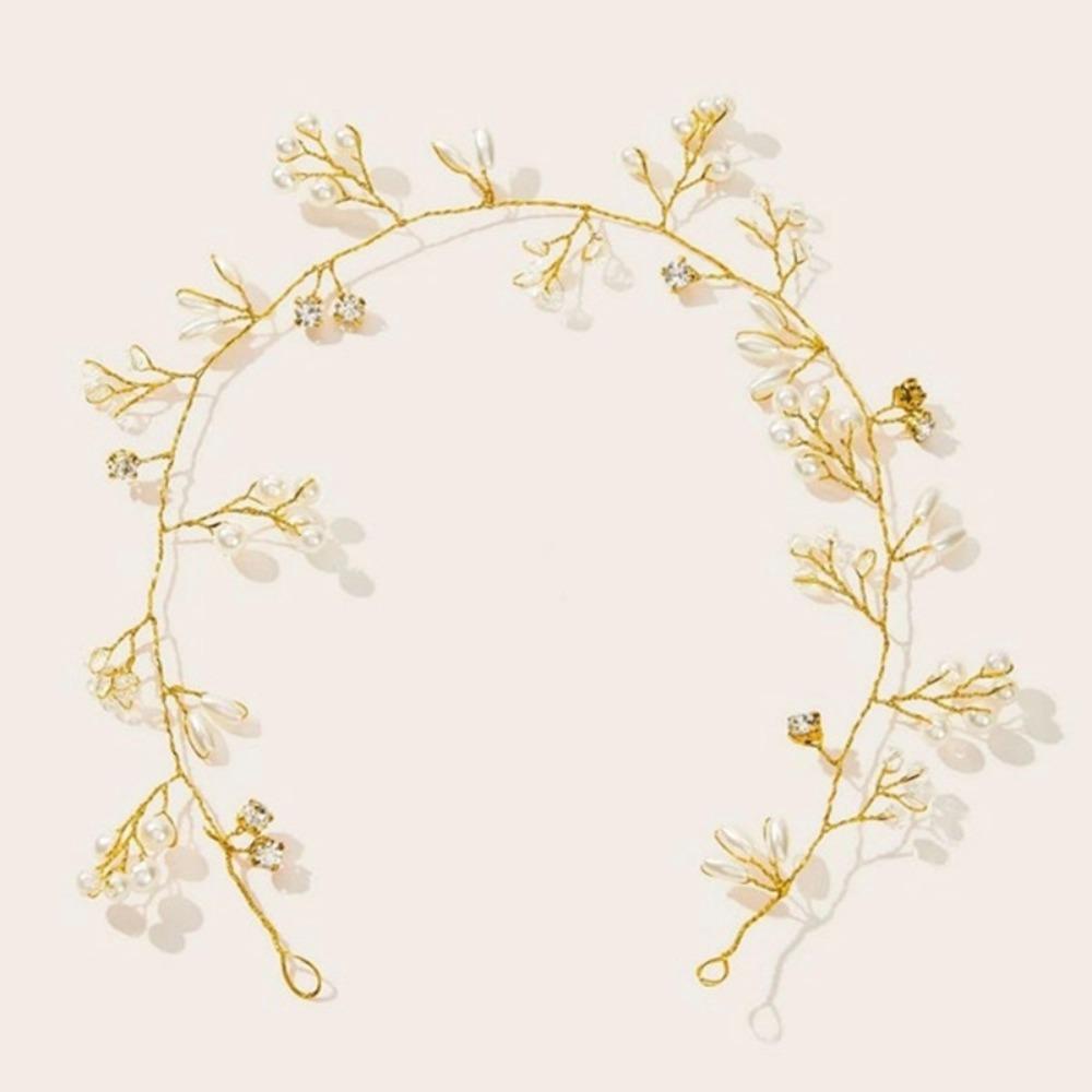 NEEDWAY Needway Bridal Headband Mewah Fashion Princess Kostum Aksesoris Rambut Berlian Imitasi Mengkilap Gaya Korea Rambut Vine