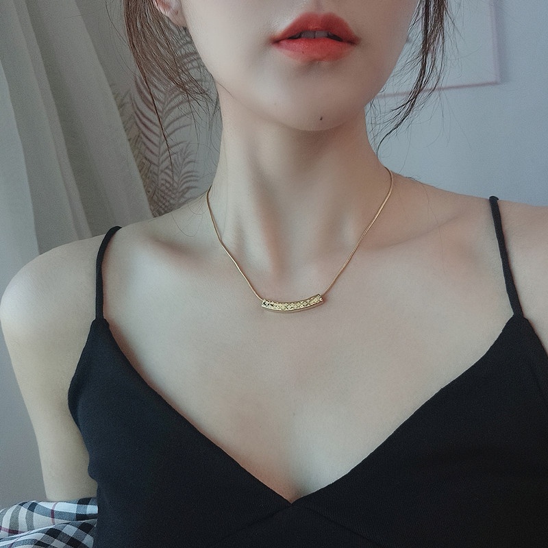 QUEEN SALFA [ Terbaru ] Kalung Titanium Wanita Korea / Kalung Titanium Rose Gold Wanita / Kalung Wanita Titanium Import