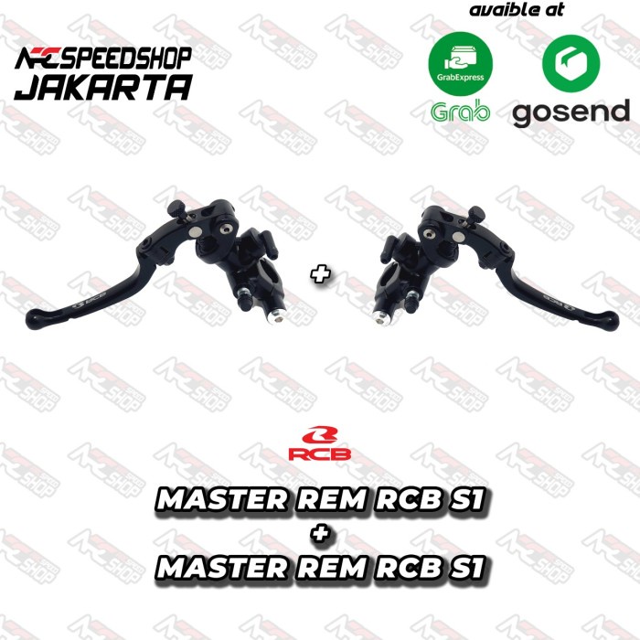Master Rem Rcb S1 Kanan + S1 Kiri Rcb Black Paket Master Rem #Original