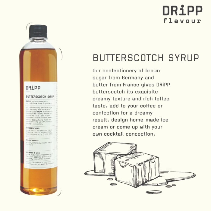 

DRIPP BUTTERSCOTCH SYRUP