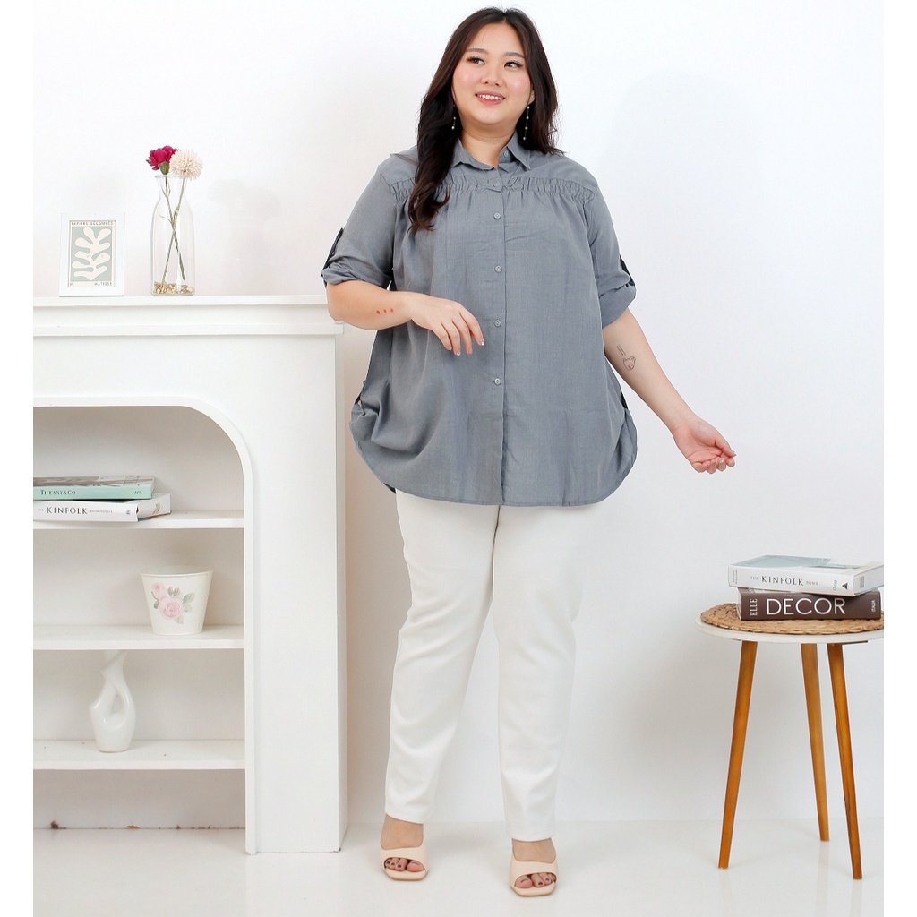 Basic id fashion Kemeja jumbo XXL XXXL / Kemeja big size