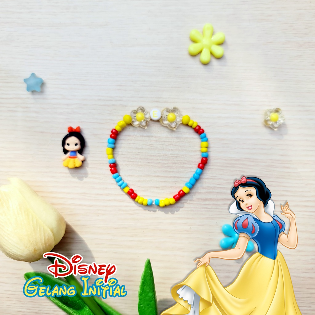 Gelang Manik Princess Free Custom Nama Initial Handmade Mr Nanas