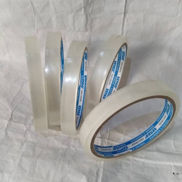 

Selotip Selotape Isolasi Bening Setengah 1/2 Inch / Bening Lakban Premium Quality / Solasi Kecil