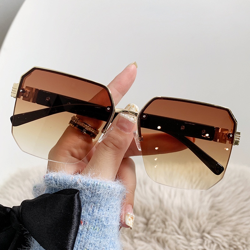 Kacamata Hitam Fashion Square Shades Untuk Wanita/Pria Eyewear