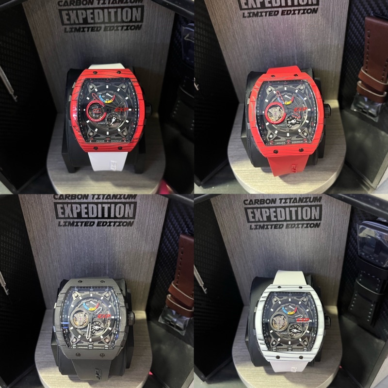 JAM TANGAN PRIA EXPEDITION AUTOMATIC CARBON TITANIUM LIMITED EDITION E6782 E 6782
