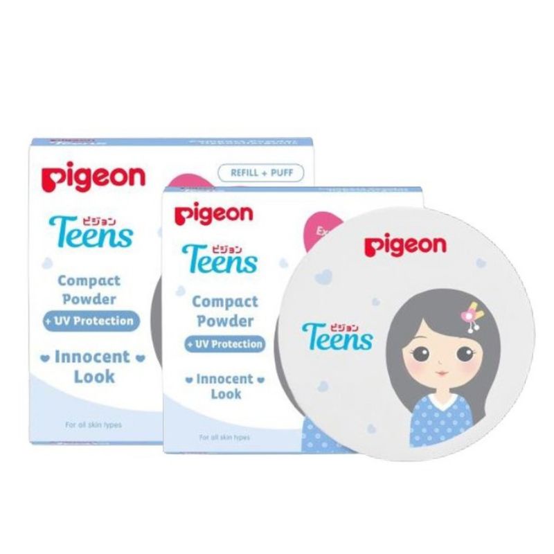 PIGEON TEENS REMAJA Paket Ekonomis - 3pcs (Bedak 14gr, Facial Foam 40gr, Moisturizer 20gr)