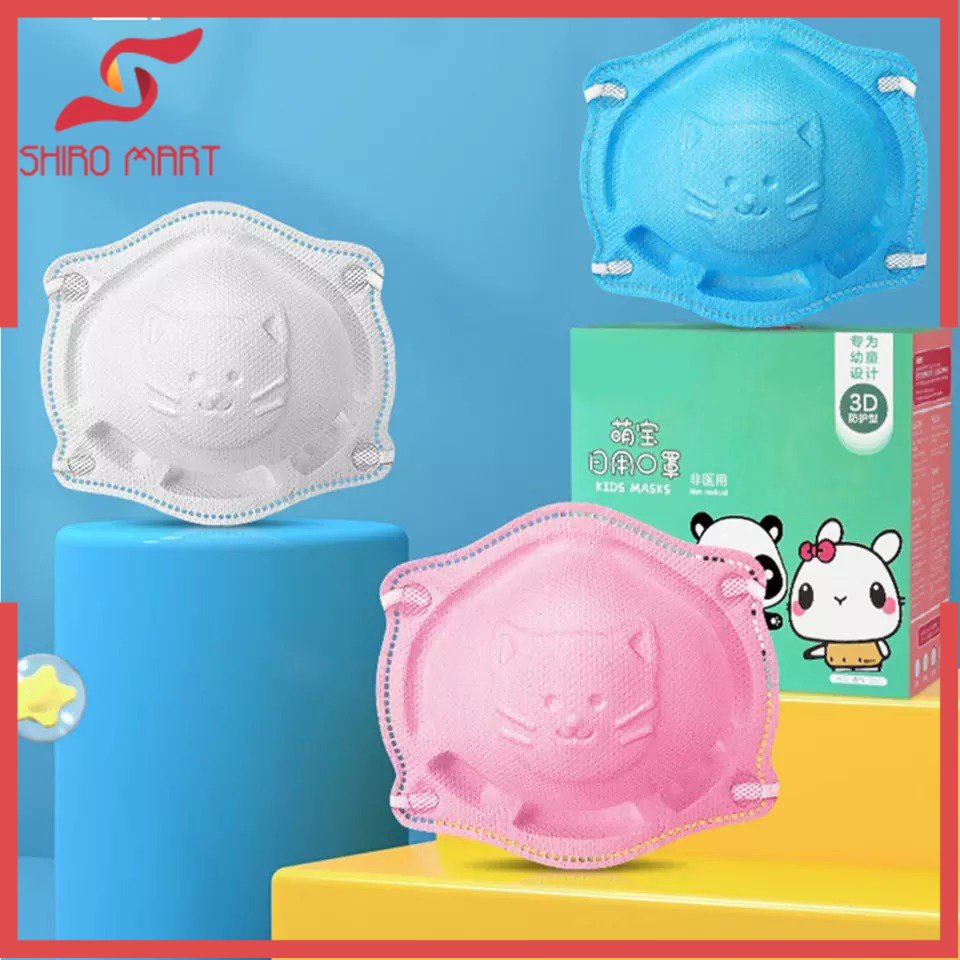 [SM] Masker 3D+ Anak Bayi 4ply Kids Mask 3D+ Design isi 6pcs Masker 3D+ Anak Bayi karakter Lucu