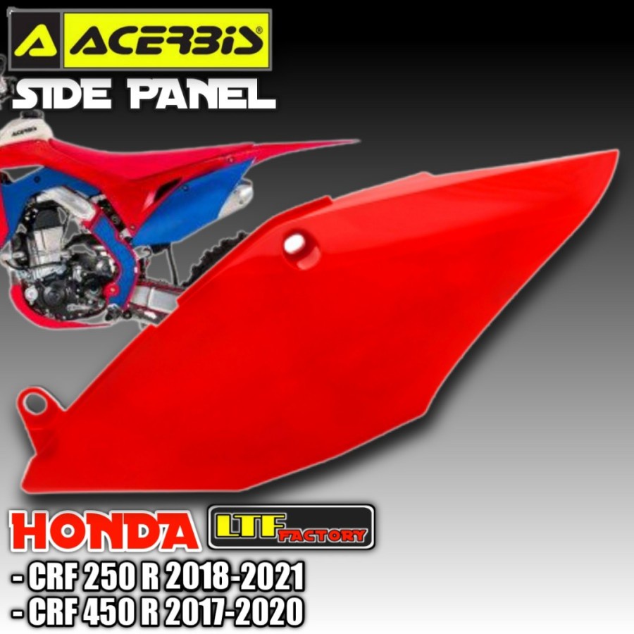 HONDA CR - CRF 250 300 450 R RX ENDURO 2017 2018 2019 2020 2021 - ACERBIS RIGHT LEFT SIDE PANEL COVE