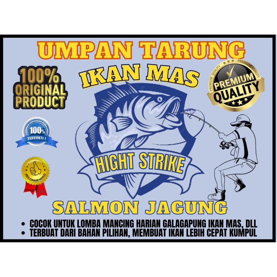 umpan ikan mas ANTI ZONK salmon jagung_umpan mancing praktis , UMPAN IKAN MAS MUSIM HUJAN , IKAN MAS