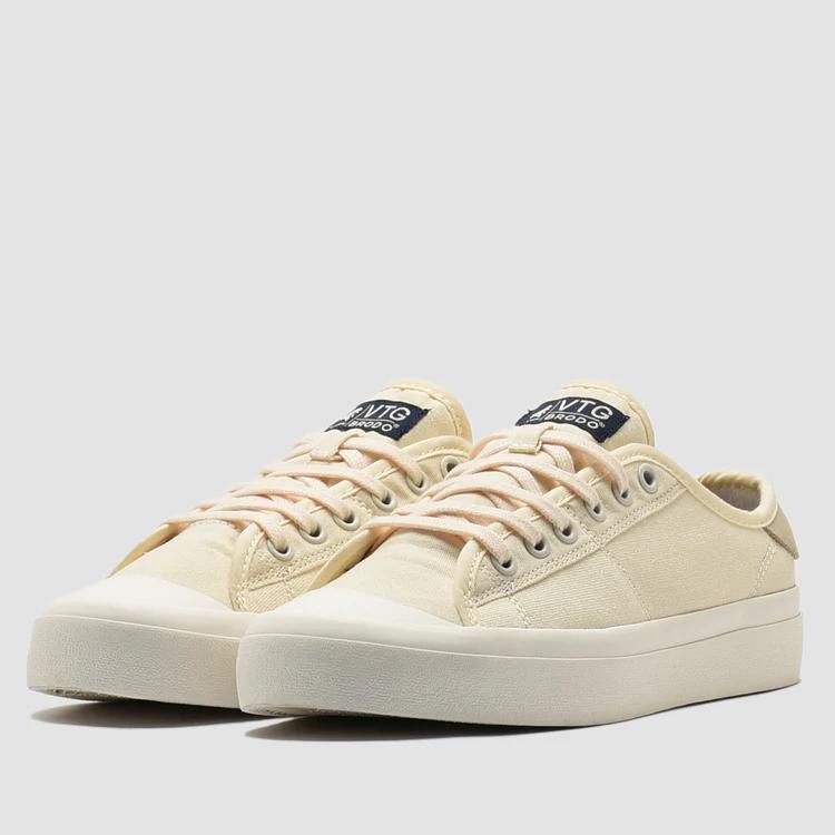 Sepatu Brodo VTG V.2 Low Off White Natural - Original - Local Pride - Sneakers Pria dan Wanita -