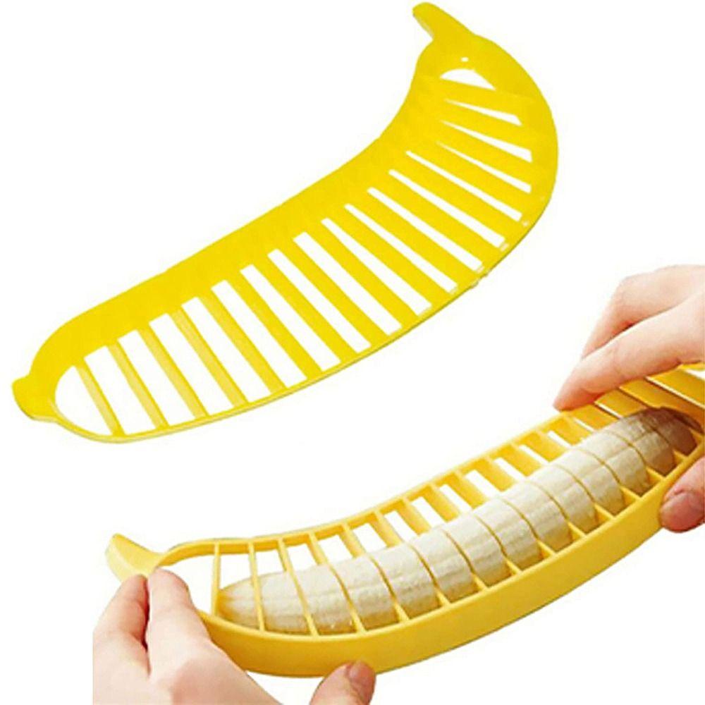 【 ELEGANT 】 Banana Slicer Cereal Fruit Plastic Practical Cutter