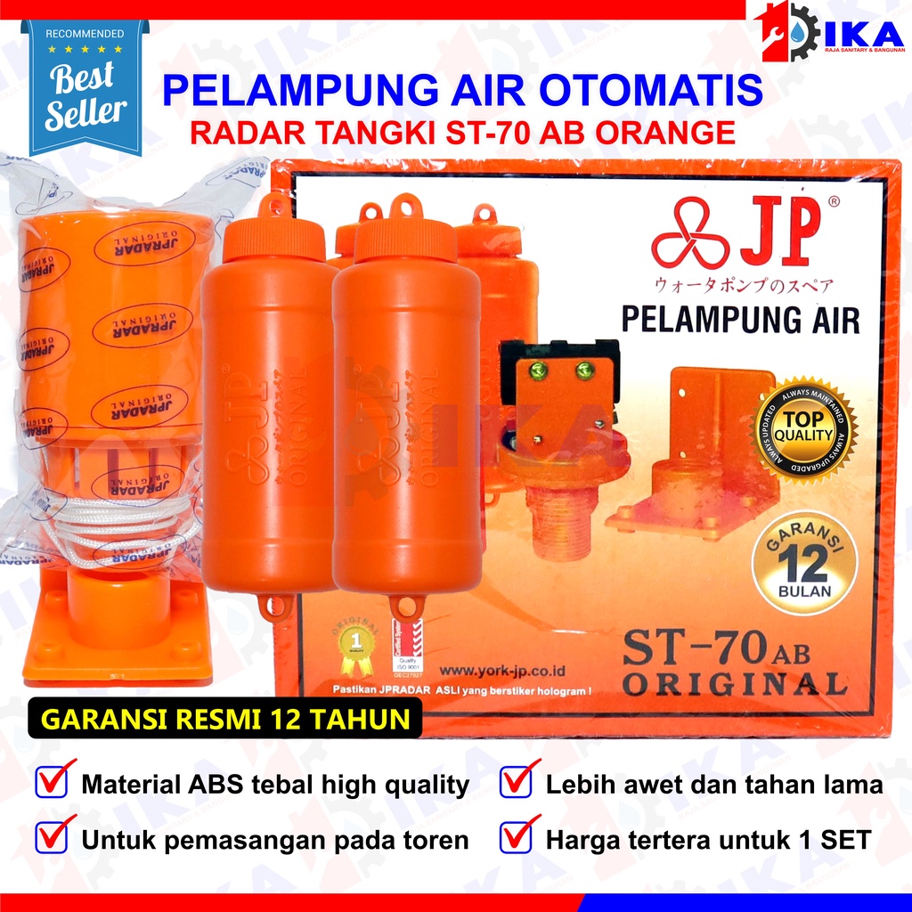 PELAMPUNG RADAR ST-70 AB ORIGINAL/PLAMPUNG OTOMATIS TANGKI / Pelampung Air Otomatis Radar ST-70 AB Toren Original Toren Pelampung Tangki Toren Bak Mandi Air Level Air