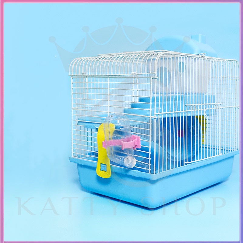 Kotak hamster/kurungan hamster/kurungan kelinci/kurungan hamster dua orang villa 27 * 13 * 30CM