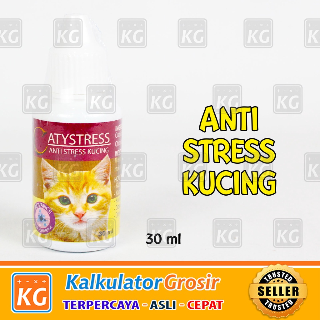 Catystress Drop 30ml Obat Stress Kucing Untuk Kucing Lemas Murung Tidak Nafsu Makan Agresif