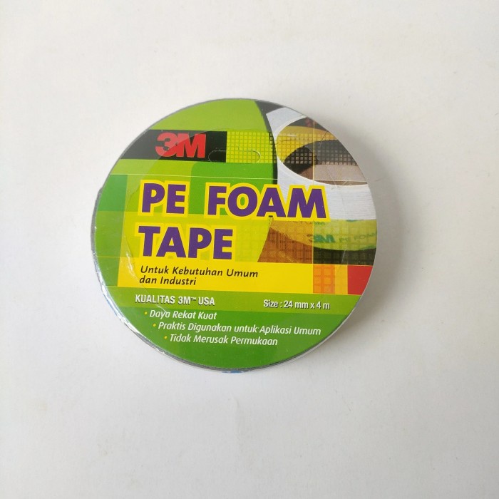 

24 MM X 4 M /3M PE ISOLASI LAKBAN SELOTIP BOLAK BALIK FOAM DOUBLE TAPE