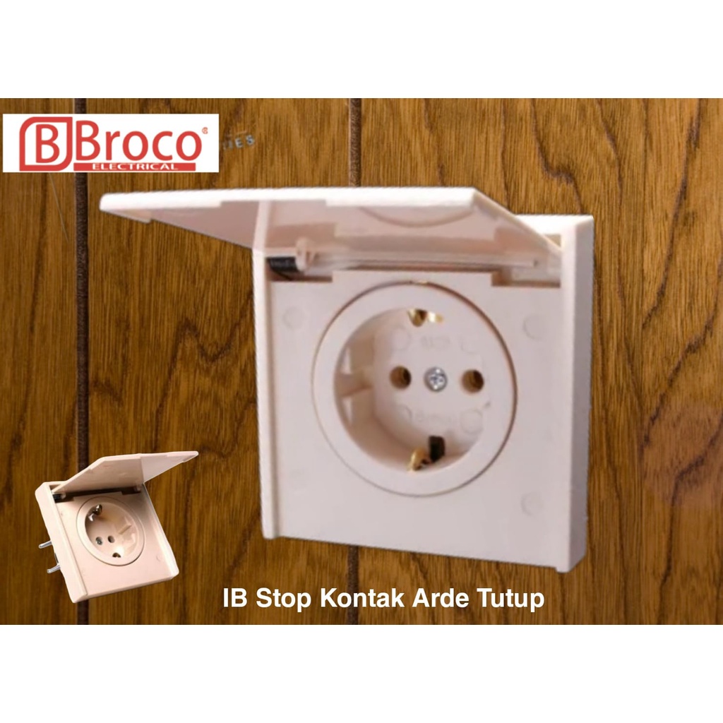 Broco 6122 Stop Kontak Tutup / Stop Kontak Broco Tutup Inbow / Stop kontak Tutup Broco