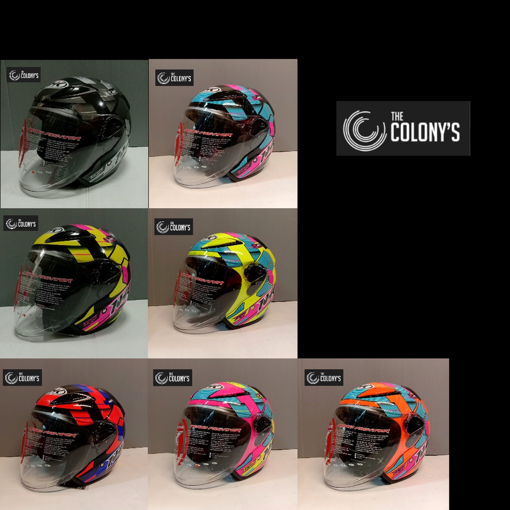 HELM NHK R6 CUBE HELM NHK R 6 MOTIF CUBE PINK CUBE YELLOW FLO CUBE ORANGE FLO HELM NHK R-6 ORIGINAL 