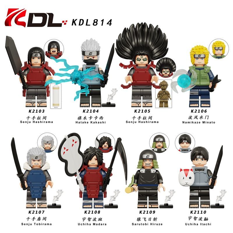 mainan action figure naruto KDL814 anime figur mini uchiha itachi sasuke kakashi madara namikaze min