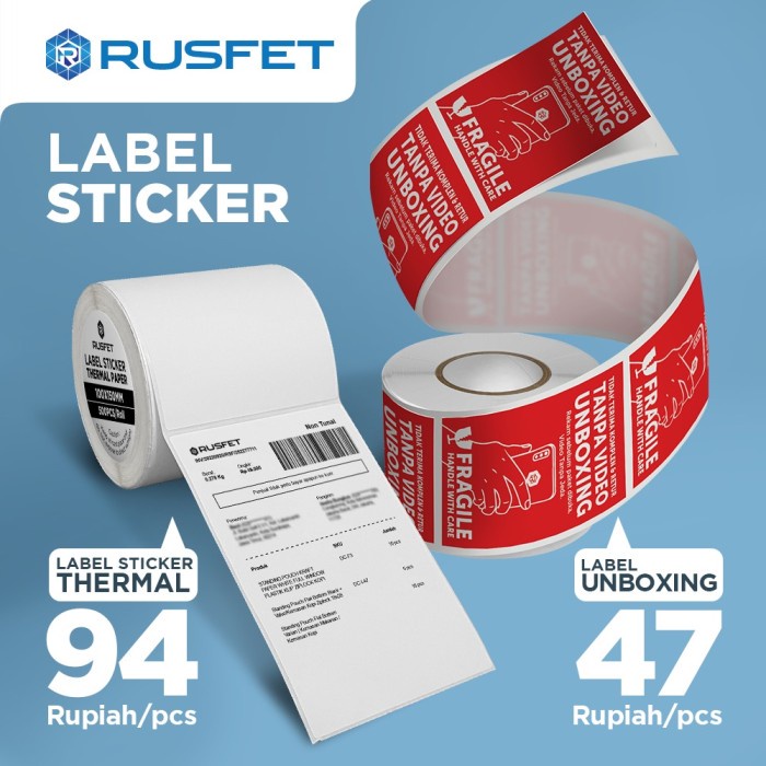 

Term Stiker Thermal Label Barcode/Label Resi Thermal 100 X 150Mm