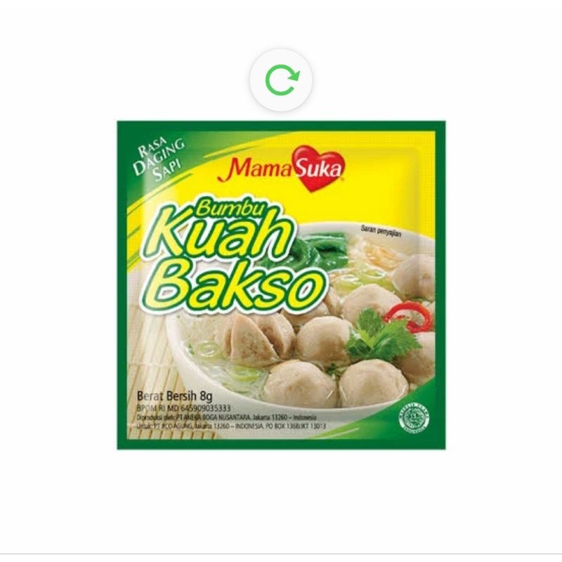 KIRIM INSTAN Mamasuka Kuah Bakso 8gr