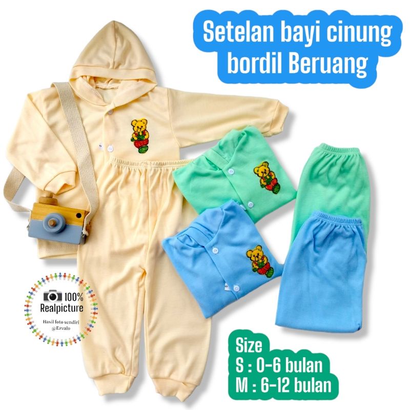 Setelan baju tidur bayi piyama bayi / baju stelan cindung