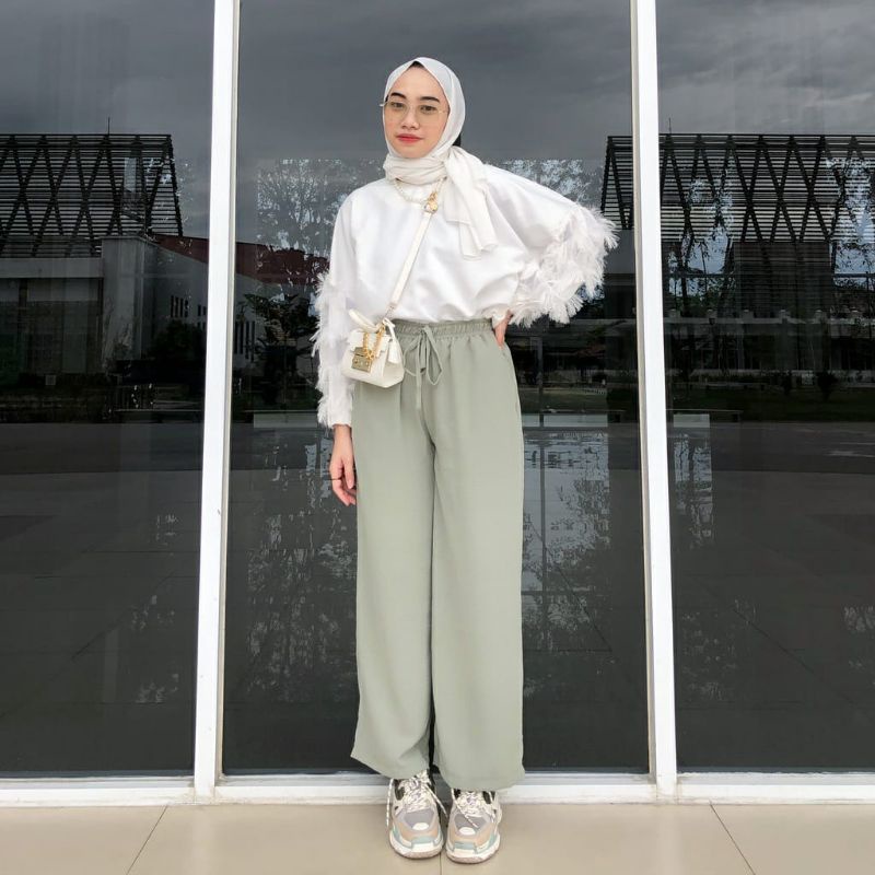 Celana Kulot Rayon Crinkle Best Seller ~ Kulot Crinkel