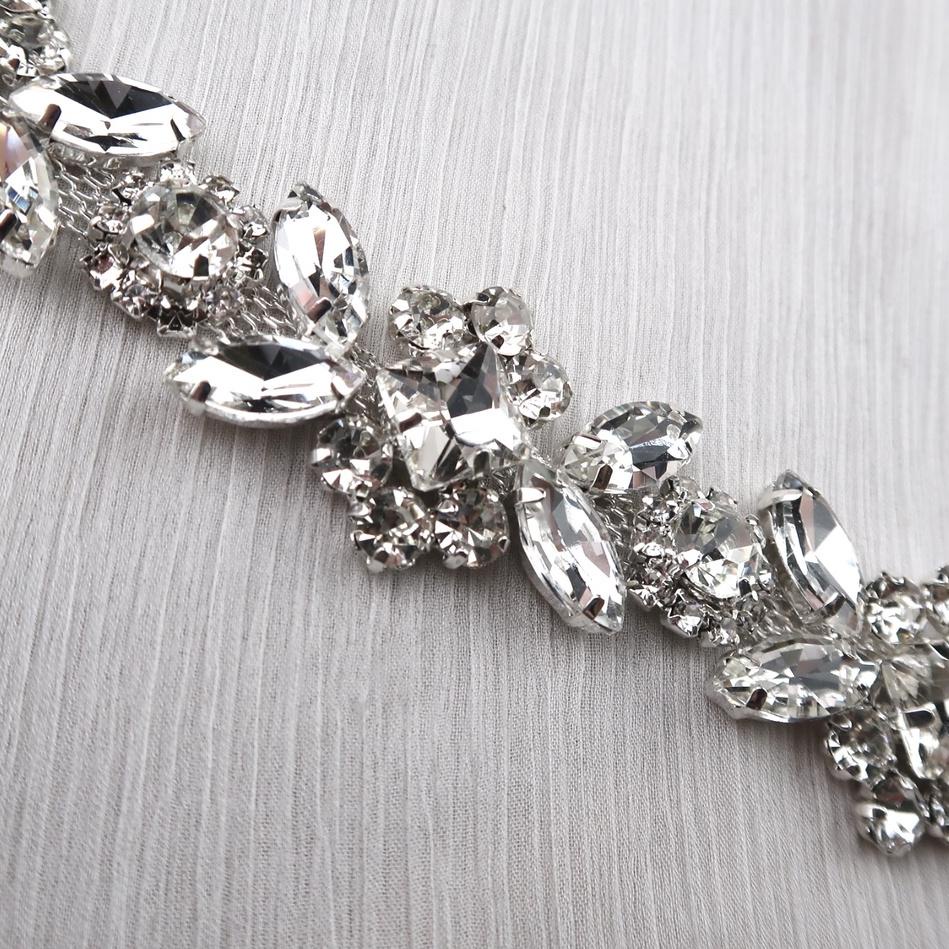 ⚡TOK SIAP 【COD Payet Rangkai Kristal Swarovski Cantik Import Besar Jahit Tempel Aplikasi Bridal | Fa