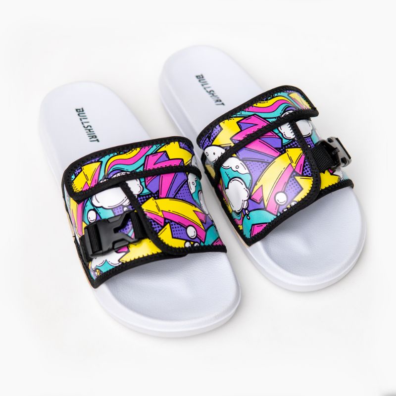 Sandal Slide Pria Wanita Sandal Selop Slip On Sandal Distro Original Lokal Brand Bullshirt