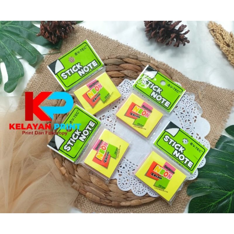 

STICK NOTE KECIL V-TEC 38X51 mm SN3851/4MC