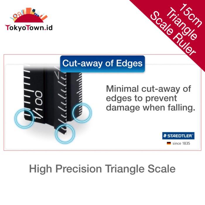 

Staedtler High Precision Triangle Scale Ruler 045