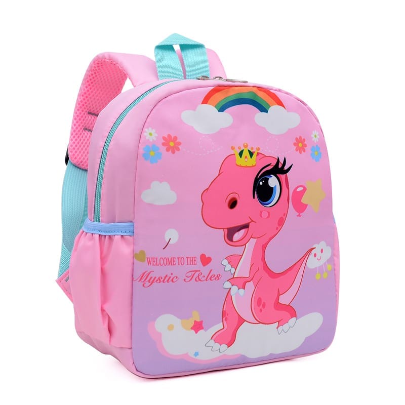 Tas Ransel Anak Paud Tk Bag Backpack Mini Kids Cartoon /Tas Murah/Tas karakter Kartun Lucu/Fashion Kids Motif Dino unicorn