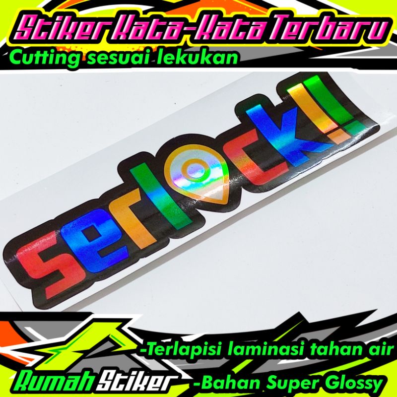 

stiker serlock hologram