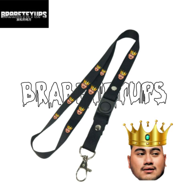 

lanyard KING NASSAR NANAS / tali lanyard musik top dangdut gantungan kunci name tag id card / pods / brand lokal