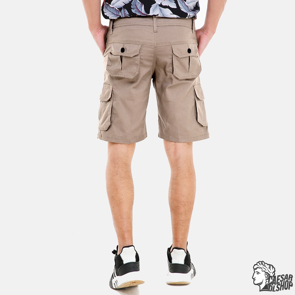 Caesar Olshop - Celana Cargo Pendek - Cosenza - Mocca