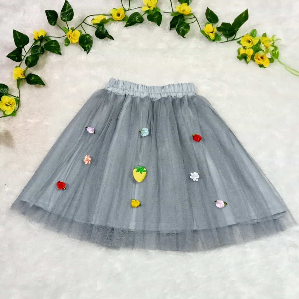 RB ROK TUTU ANAK MOTIF BUNGA / ROK TUTU ANAK MURAH / ROK TUTU ANAK
