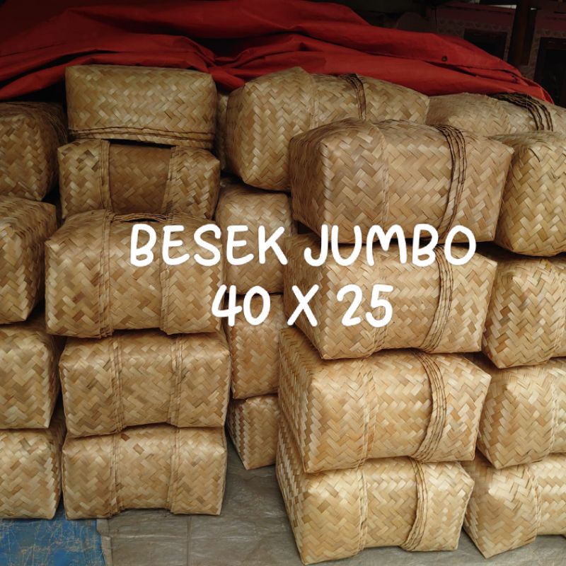

[ Halodul ] Besek 40X25X12 Besek Merpati Besek Jumbo Besek PSHT | besek bambu hampers lebaran