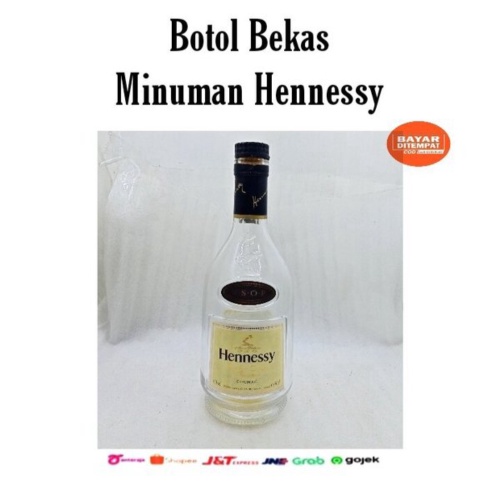 Jual Botol Bekas Minuman Hennessy Diskon